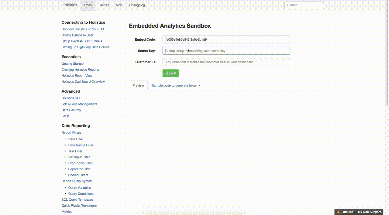 Embedding dashboards on a webpage Embedding dashboards on a webpage